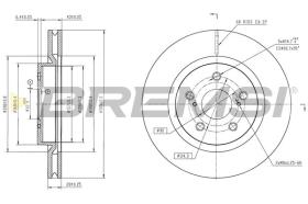 BREMSI CD9062V - DISCOS DE FRENO VW, AUDI, SEAT, SKODA, CUPRA