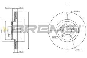 BREMSI CD9064S - DISCOS DE FRENO FORD