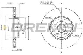 BREMSI CD9066V - DISCOS DE FRENO FORD