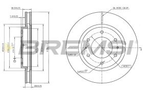 BREMSI CD9070V - DISCOS DE FRENO MAZDA