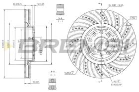 BREMSI CD9080V - DISCOS DE FRENO VW