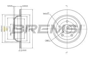 BREMSI CD9093S - DISCOS DE FRENO FORD