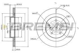 BREMSI CD9100V - DISCOS DE FRENO TOYOTA, LEXUS, SUZUKI