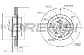 BREMSI CD9102V - DISCOS DE FRENO HYUNDAI, KIA