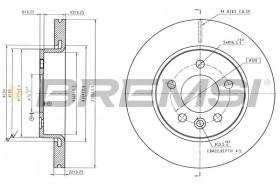 BREMSI CD9105V - DISCOS DE FRENO VW, MAN