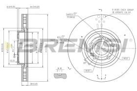 BREMSI CD9109V - DISCOS DE FRENO MERCEDES-BENZ