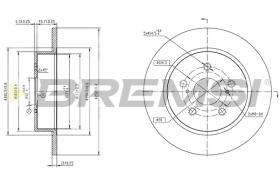 BREMSI CD9112V - DISCOS DE FRENO TOYOTA