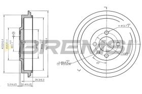 BREMSI CR5621 - TAMBOR DE FRENO VW, SEAT