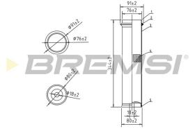 BREMSI FA2186 - FILTRO DE AIRE MERCEDES-BENZ