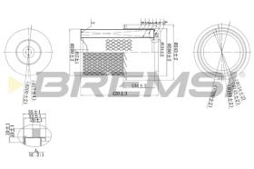 BREMSI FA2274 - FILTRO DE AIRE