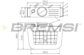 BREMSI FA2400 - FILTRO DE AIRE VW