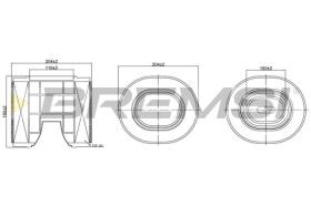 BREMSI FA2547 - FILTRO DE AIRE FIAT