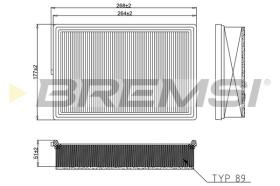 BREMSI FA2590 - FILTRO DE AIRE VOLVO