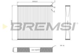 BREMSI FC0909C - FILTRO HABITACULO IVECO