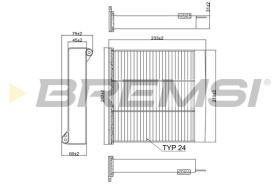 BREMSI FC2417 - FILTRO HABITACULO MITSUBISHI