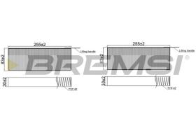 BREMSI FC2481 - FILTRO HABITACULO OPEL, PEUGEOT, DS