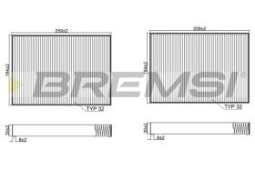 BREMSI FC2540C - FILTRO HABITACULO MERCEDES-BENZ