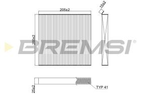 BREMSI FC2623 - FILTRO HABITACULO MG