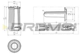 BREMSI FE1435 - FILTRO COMBUSTIBLE NISSAN