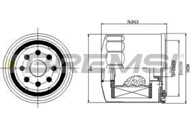 BREMSI FE1498 - FILTRO COMBUSTIBLE DAIHATSU