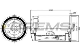 BREMSI FE1508 - FILTRO COMBUSTIBLE ASTRA, IVECO