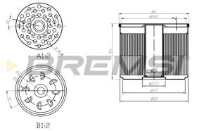 BREMSI FE1840 - FILTRO COMBUSTIBLE FORD