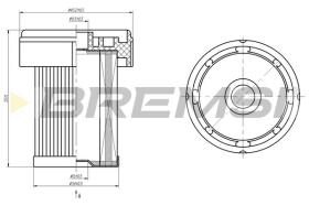 BREMSI FE2450 - FILTRO COMBUSTIBLE AIXAM