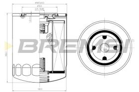 BREMSI FL1424 - FILTRO ACEITE FIAT