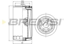 BREMSI FL1430 - FILTRO ACEITE AVIA, DAF, IVECO