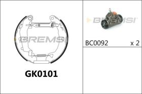 BREMSI GK0101 - JGO.ZAPATAS DE FRENO KIT RENAULT, CITROEN