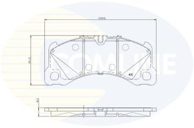 COMLINE CBP03054 - PASTILLAS DE FRENO COMLINE