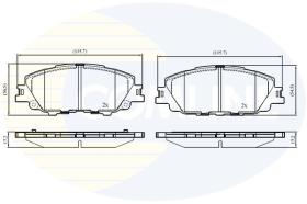 COMLINE CBP03300 - PASTILLAS DE FRENO COMLINE