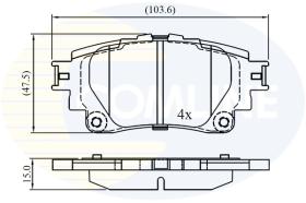 COMLINE CBP03302 - PASTILLAS DE FRENO COMLINE