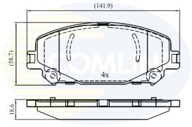 COMLINE CBP03493 - PASTILLAS DE FRENO COMLINE