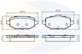 COMLINE CBP03529 - PASTILLAS DE FRENO COMLINE