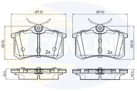 COMLINE CBP03653 - PASTILLAS DE FRENO COMLINE