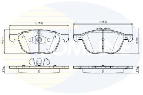 COMLINE CBP03654 - PASTILLAS DE FRENO COMLINE