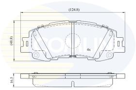 COMLINE CBP03977 - PASTILLAS DE FRENO COMLINE