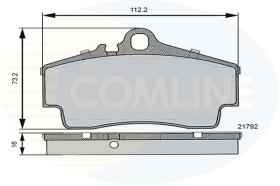 COMLINE CBP06130 - PASTILLAS DE FRENO COMLINE