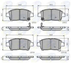 COMLINE CBP31790 - PASTILLAS DE FRENO COMLINE