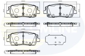 COMLINE CBP33498 - PASTILLAS DE FRENO COMLINE