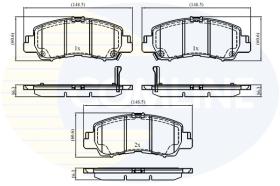 COMLINE CBP33499 - PASTILLAS DE FRENO COMLINE
