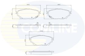 COMLINE CBP34013 - PASTILLAS DE FRENO COMLINE